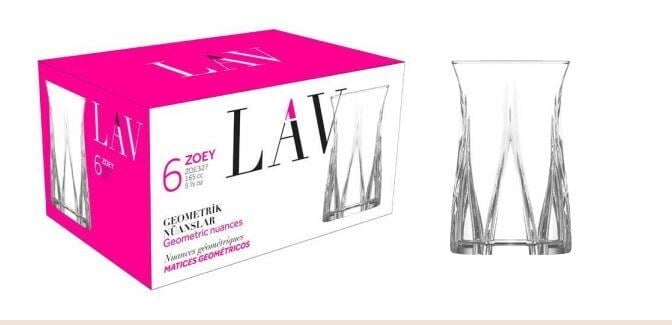 LAV ZOEY 327 6lı CAY BARDAK