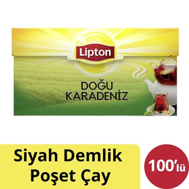 Lipton Doğu Karadeniz Demlik Poşet Çay 100'lü 1 Adet