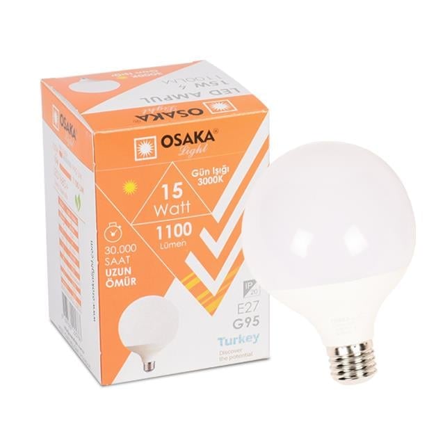 OSAKA G95 15W G.ISIGI GLOP LED AMPUL