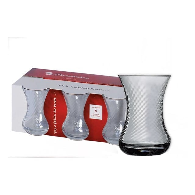 P.BAHCE 42781 6lı INCE BELLl OPTIKLI CAY BARDAK