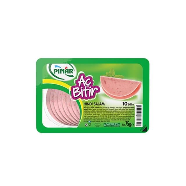 Pınar Salam Hindi Etli Aç Bitir 75 g