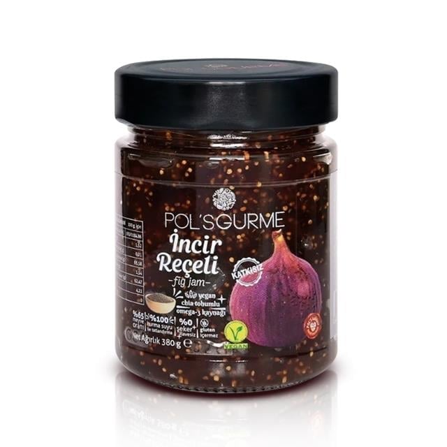 Pol`s Chia Tohumlu Vegan İncir Reçeli 380gr