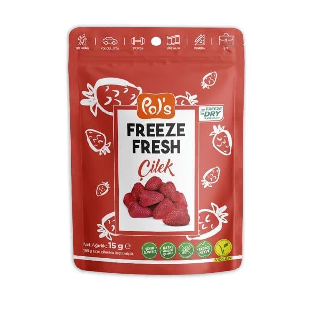 Pol`s Freeze Fresh Kuru Çilek 15gr
