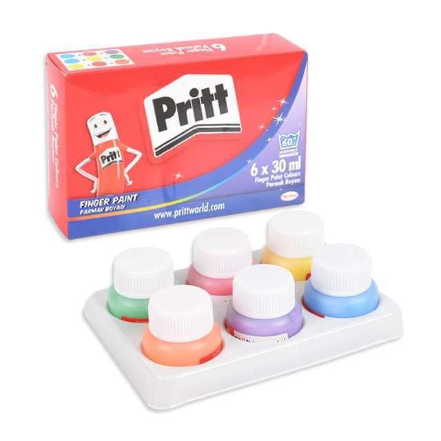 Pritt 6X30 ml 6 lı Parmak Boyası