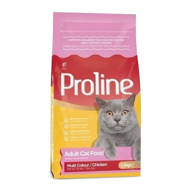 Proline Yetişkin Kedi Mama Tavuklu Multicolor1200g