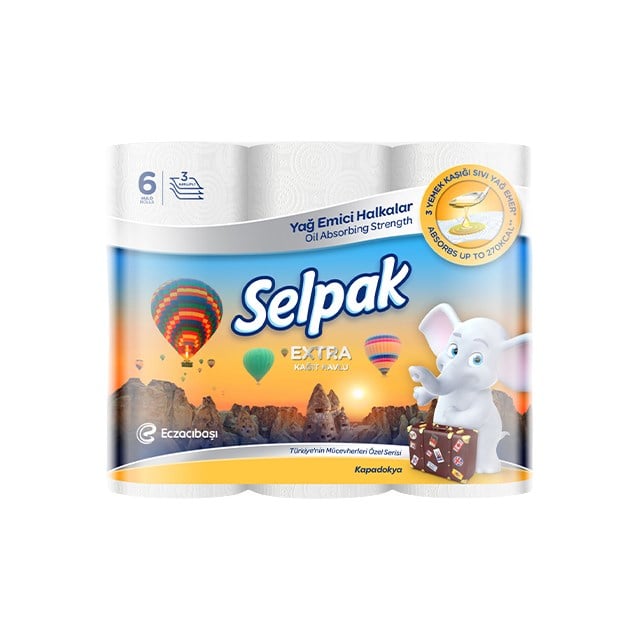 Selpak Havlu Yağ Emici  6 Rulo