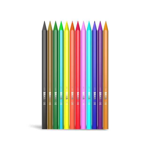 Silka Hs12 12li Shiny Kuru Boya