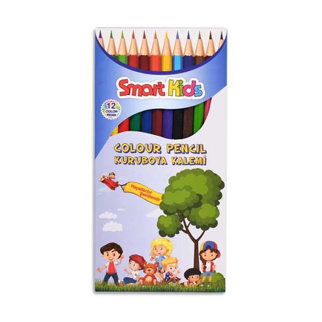 Smart Kids 12 li Uzun Kuru Boya