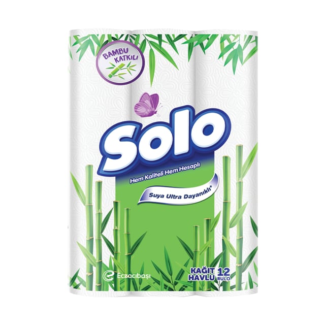 Solo Kağıt Havlu 12 Rulo Bambu