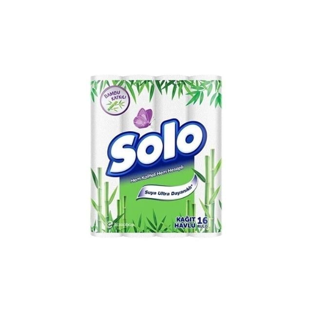 Solo Kağıt Havlu Bambu 16 Rulo