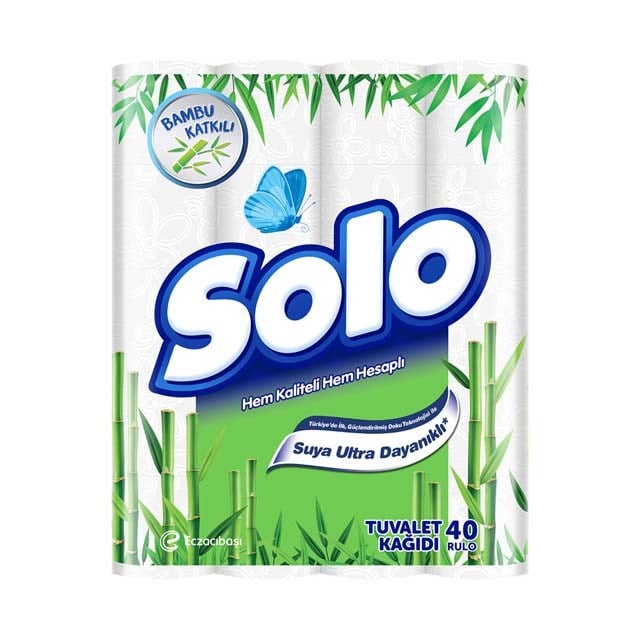 Solo Tuvalet Kağıdı Bambu 40 Rulo