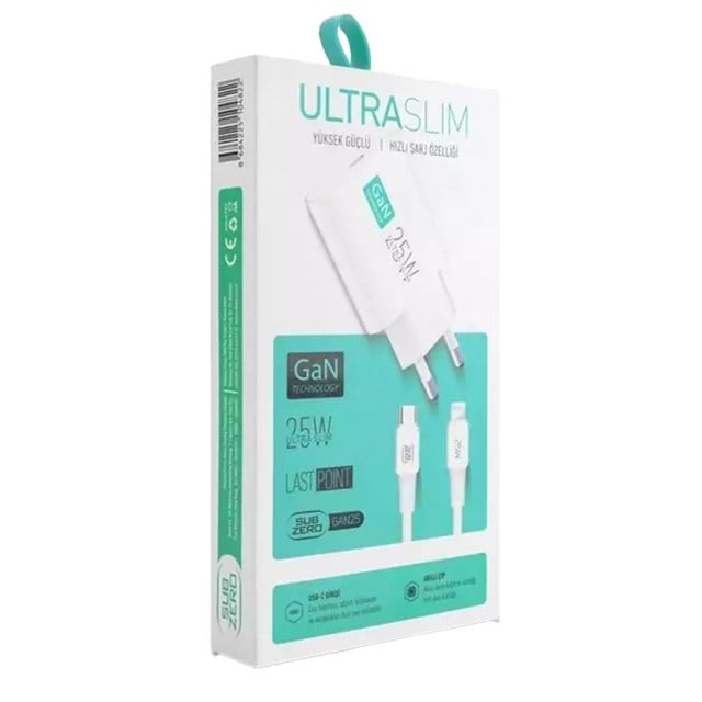 SUBZERO GAN 25 ULTRA SLIM IPHONE SARJ