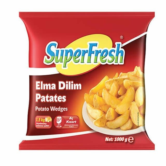 Süperfresh Donuk Elma Dilim Patates 1000 Gr.