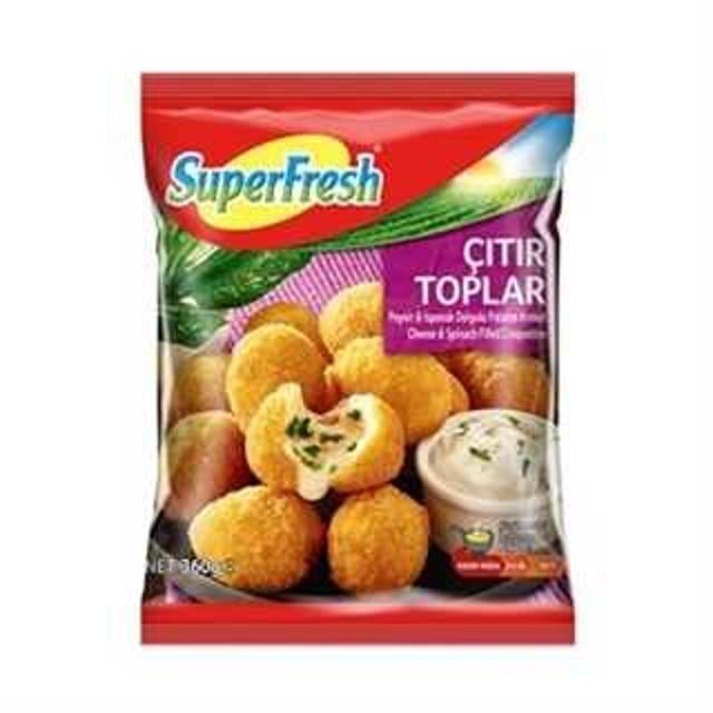 Superfresh Ispanaklı Peynirli Çıtır Toplar 360gr