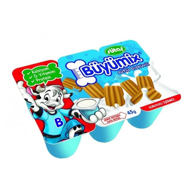 Sütaş Büyümix 6x40gr Sütlü Bisküvili