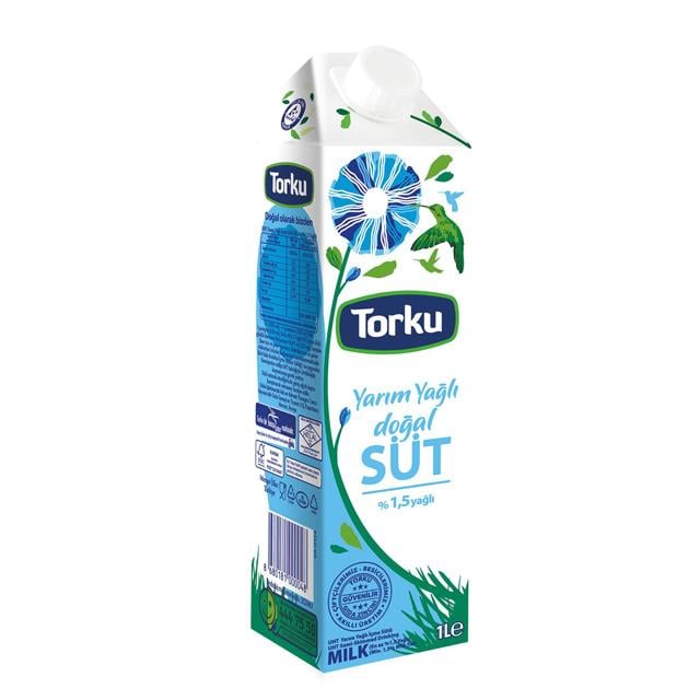 Torku Yarım Yağlı Süt 1000 Ml