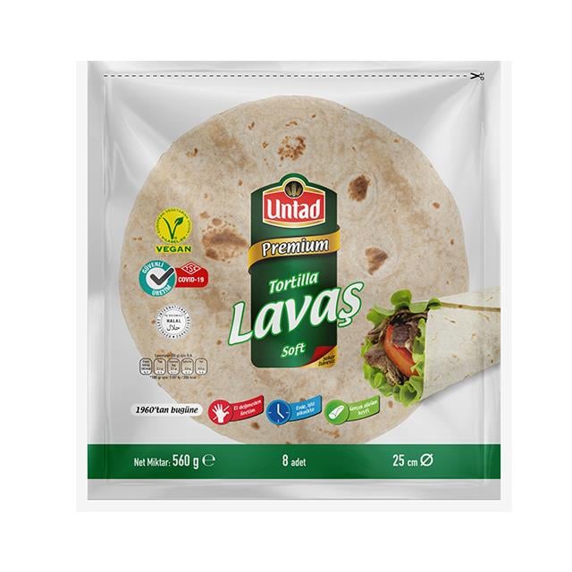 Untad Sade Lavaş 25cm 8x70gr