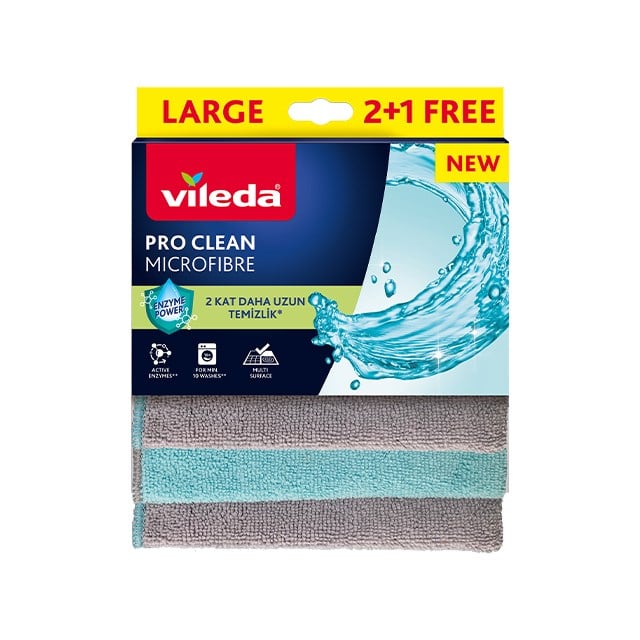 VILEDA PRO CLEAN MIKROFIBER 2+1