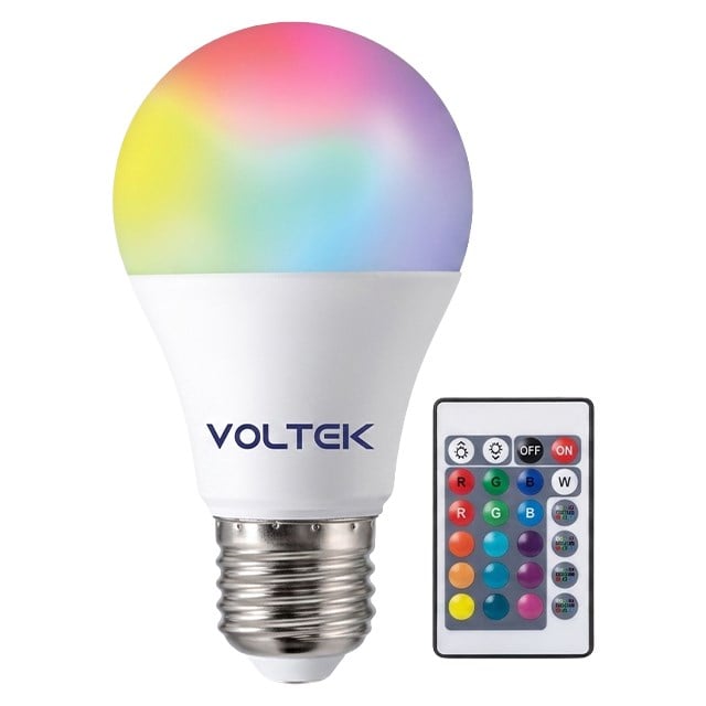 Voltek 9w Kumandalı Beyaz+Rgb Led Ampul