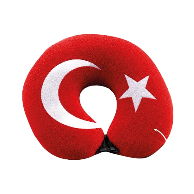 WELLMOP BAYRAK TEMALI ARAC BOYUN YASTIGI