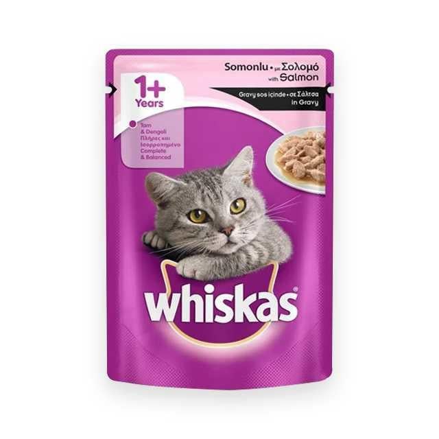 Whiskas Pouch Somonlu 100gr