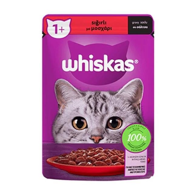 Whiskas Pounch Etli 85gr