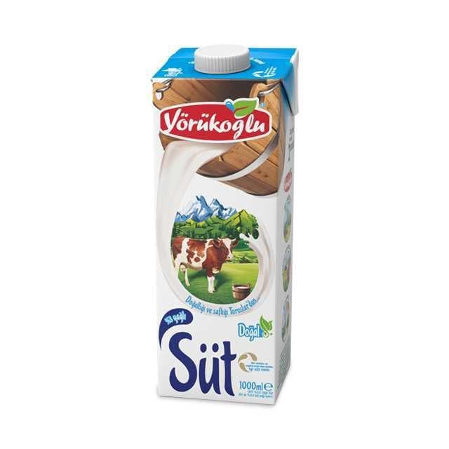 Yörükoğlu Yağlı Süt 1000ml