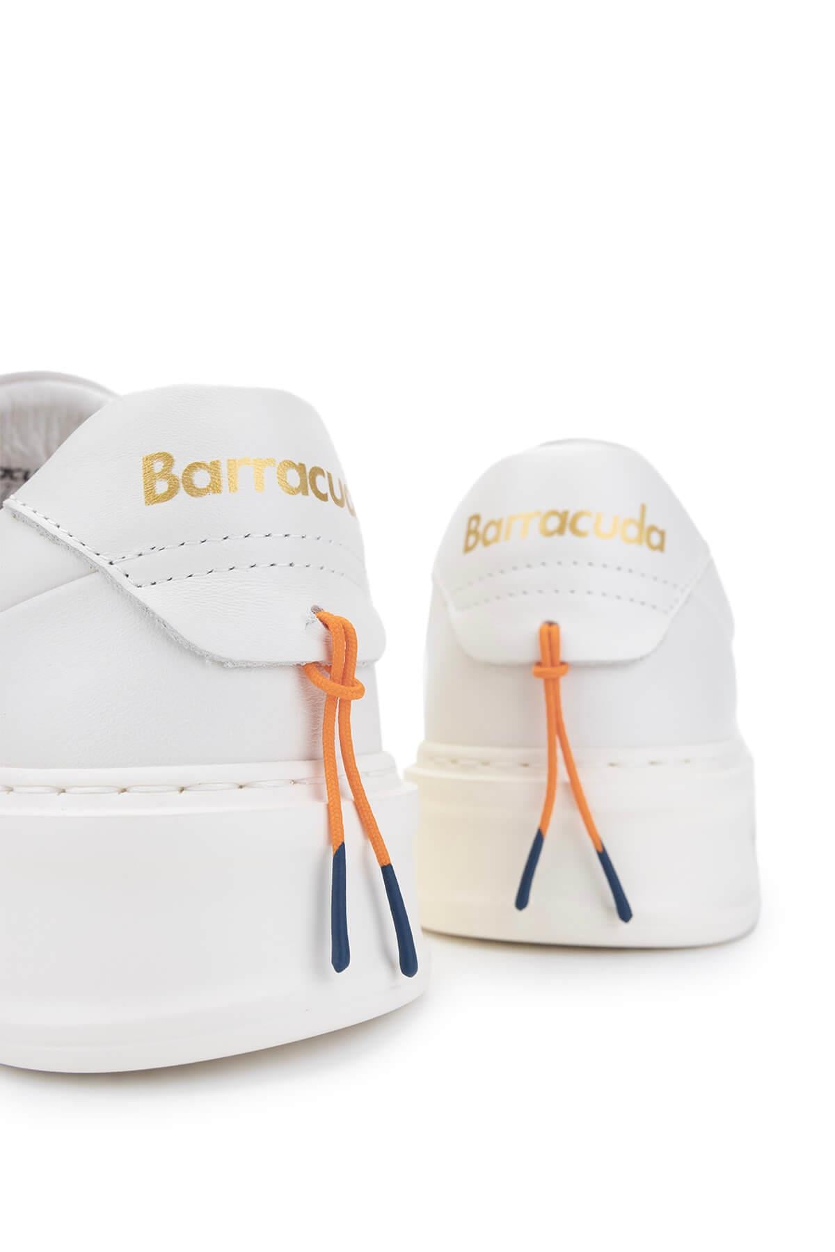 Barracuda Kadın Hakiki Deri Beyaz/Beyaz Sneakers & Spor Ayakkabı