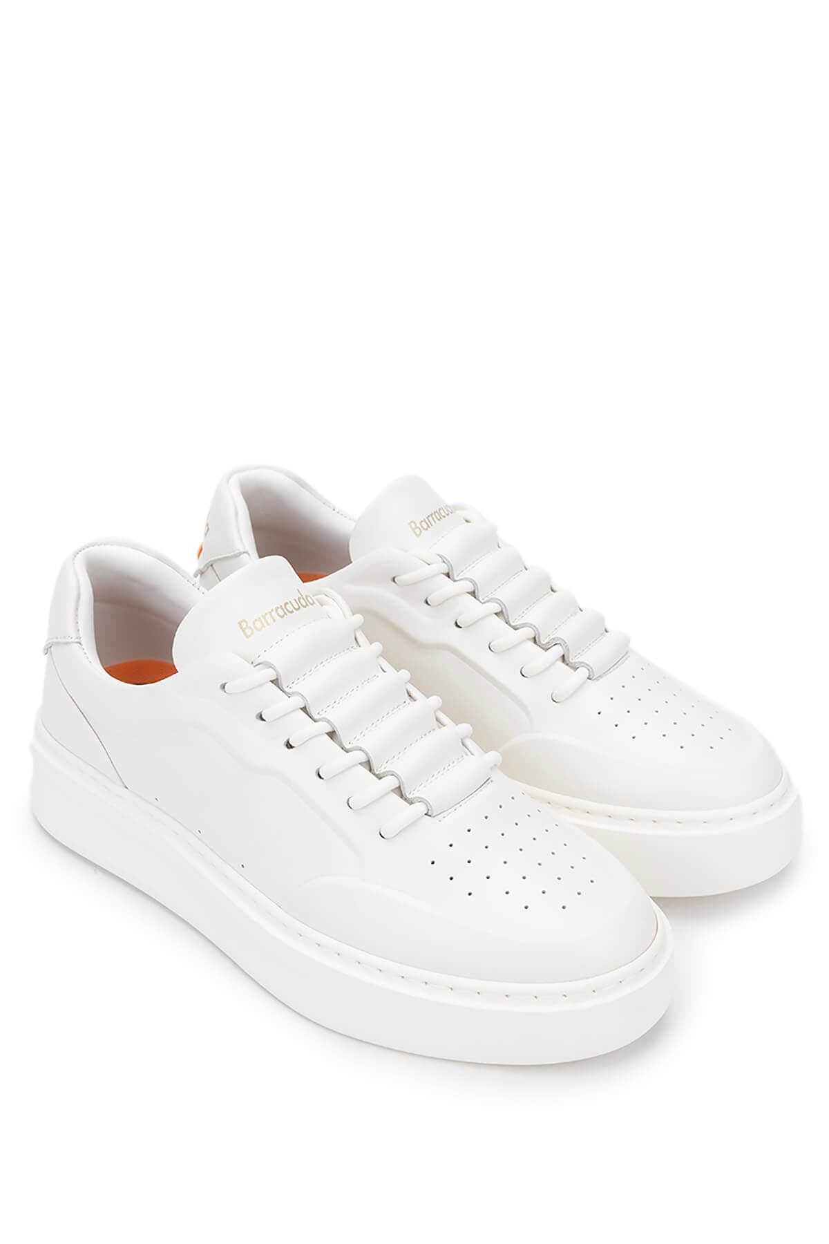 Barracuda Kadın Hakiki Deri Beyaz/Beyaz Sneakers & Spor Ayakkabı