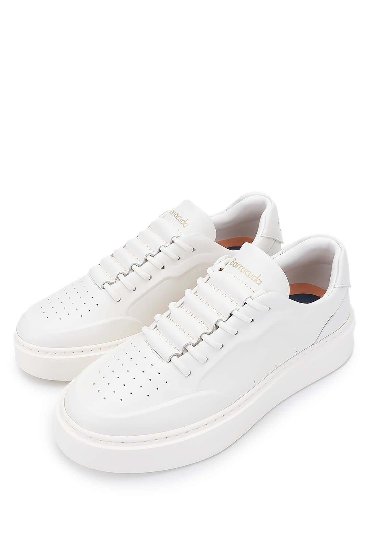 Barracuda Kadın Hakiki Deri Beyaz/Beyaz Sneakers & Spor Ayakkabı
