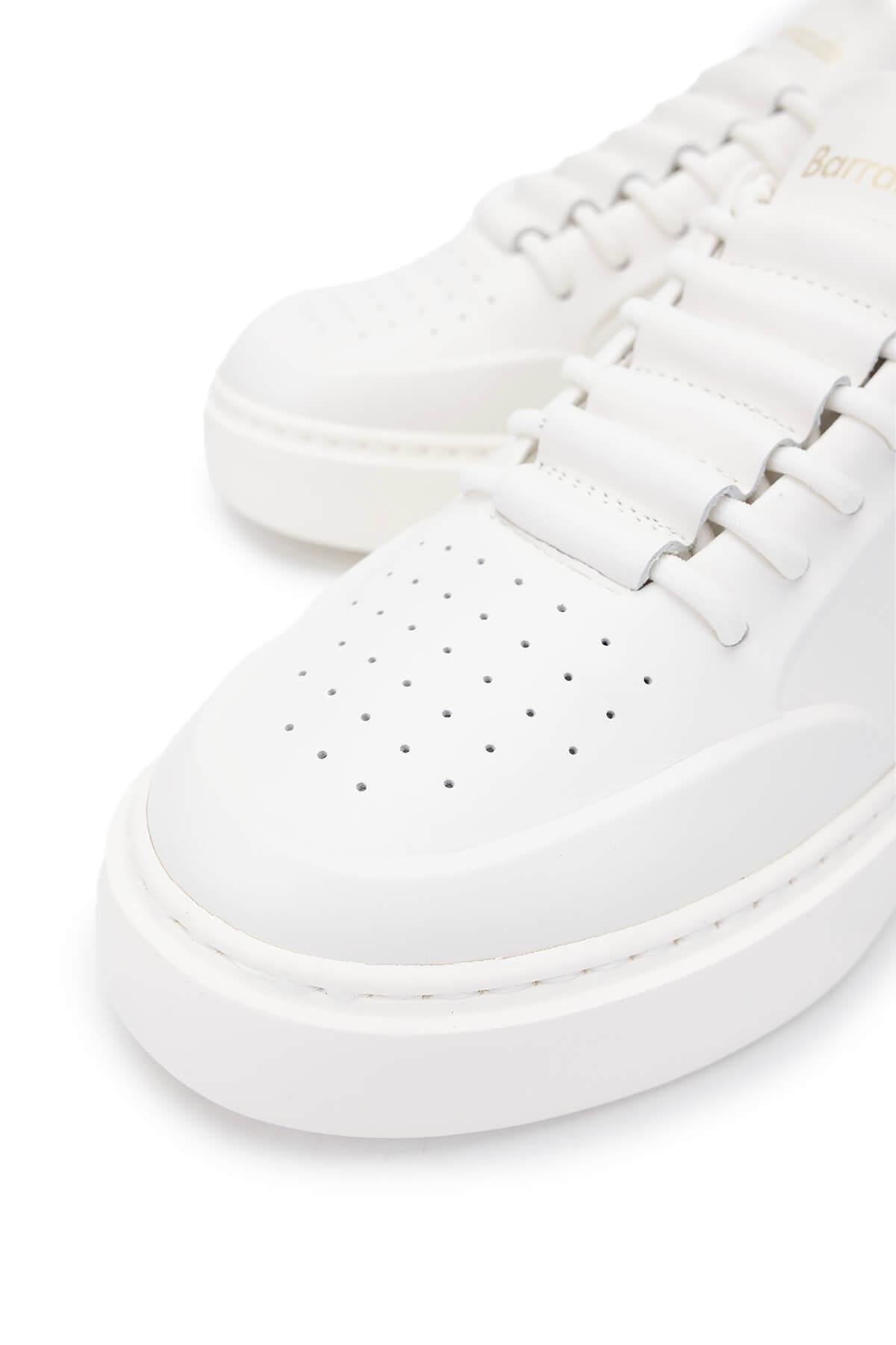 Barracuda Kadın Hakiki Deri Beyaz/Beyaz Sneakers & Spor Ayakkabı