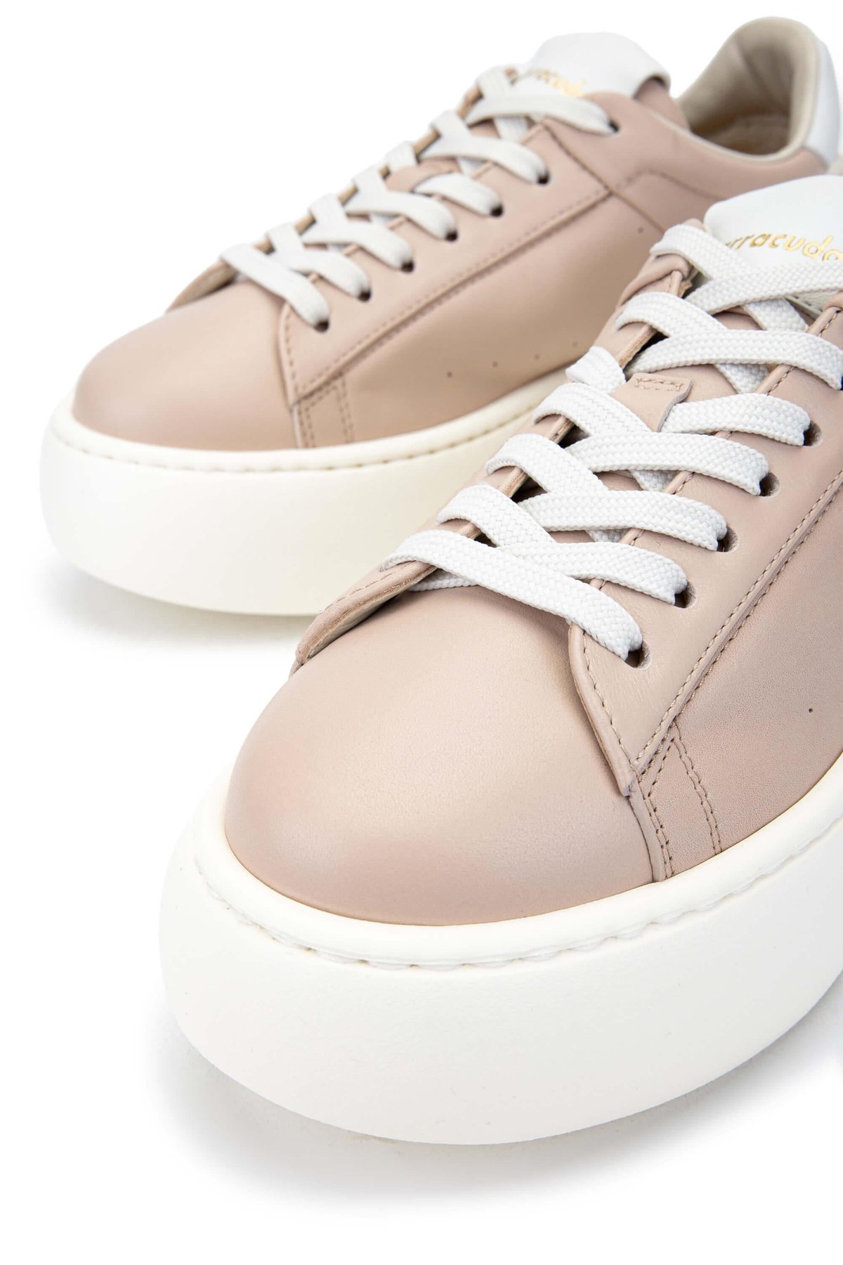 Barracuda Kadın Hakiki Deri Pudra Sneakers & Spor Ayakkabı