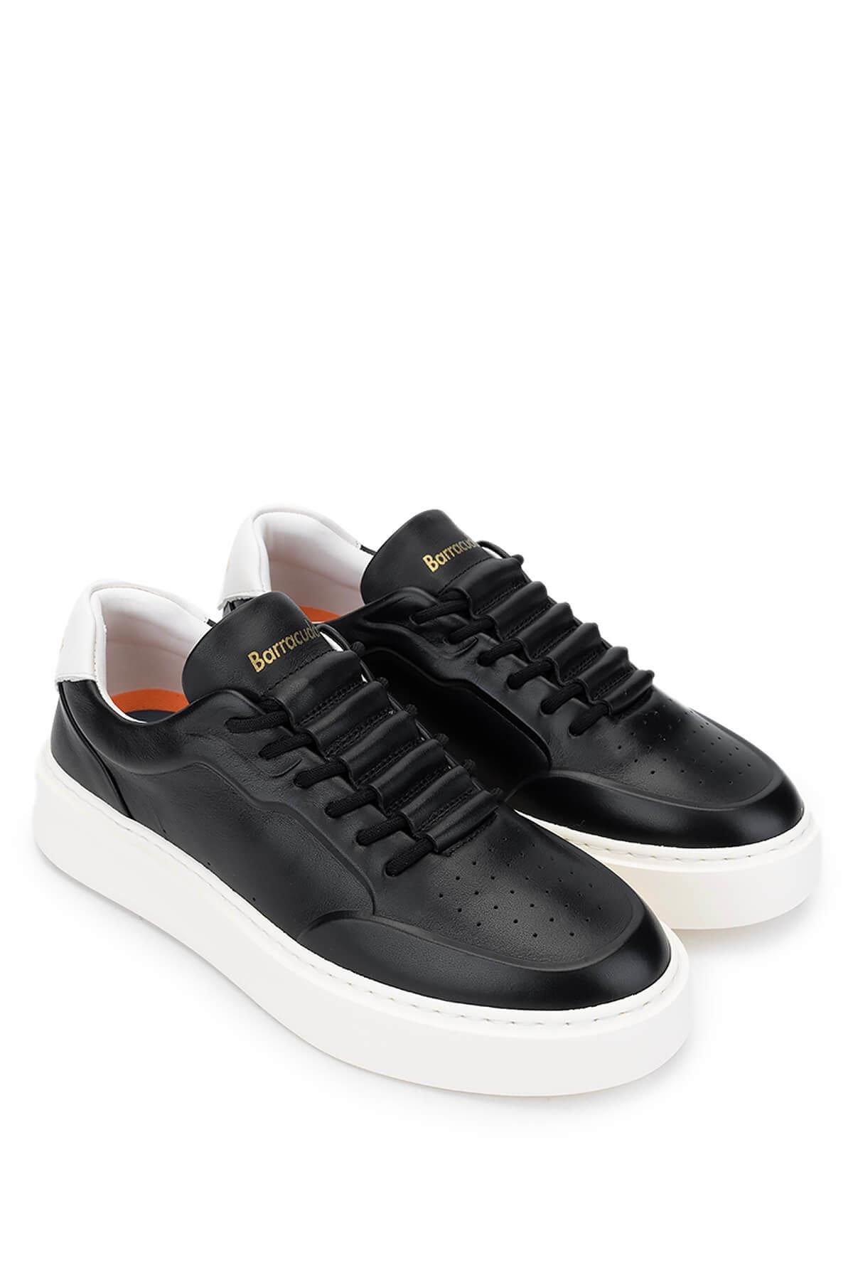 Barracuda Kadın Hakiki Deri Siyah/Beyaz Sneakers & Spor Ayakkabı