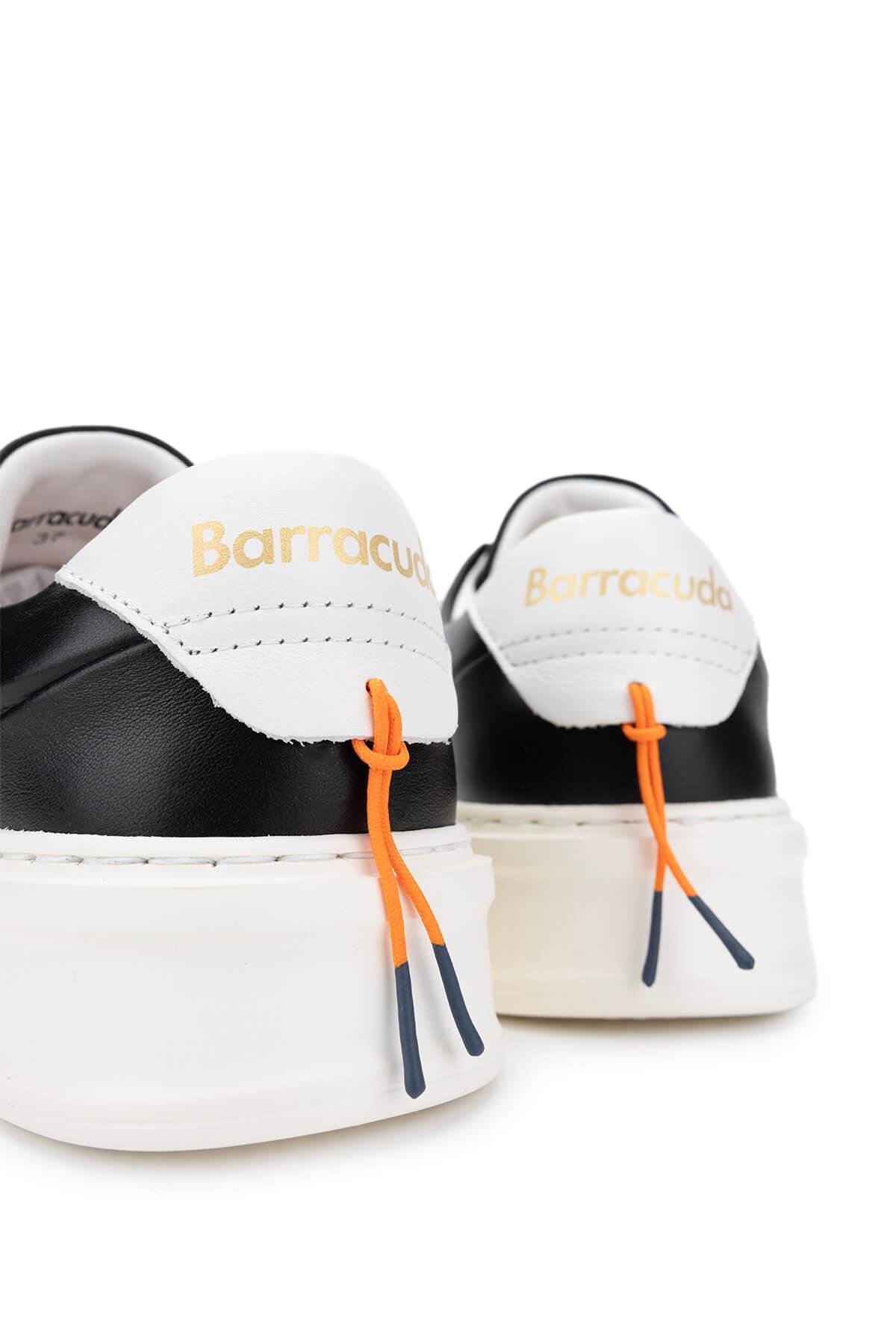 Barracuda Kadın Hakiki Deri Siyah/Beyaz Sneakers & Spor Ayakkabı