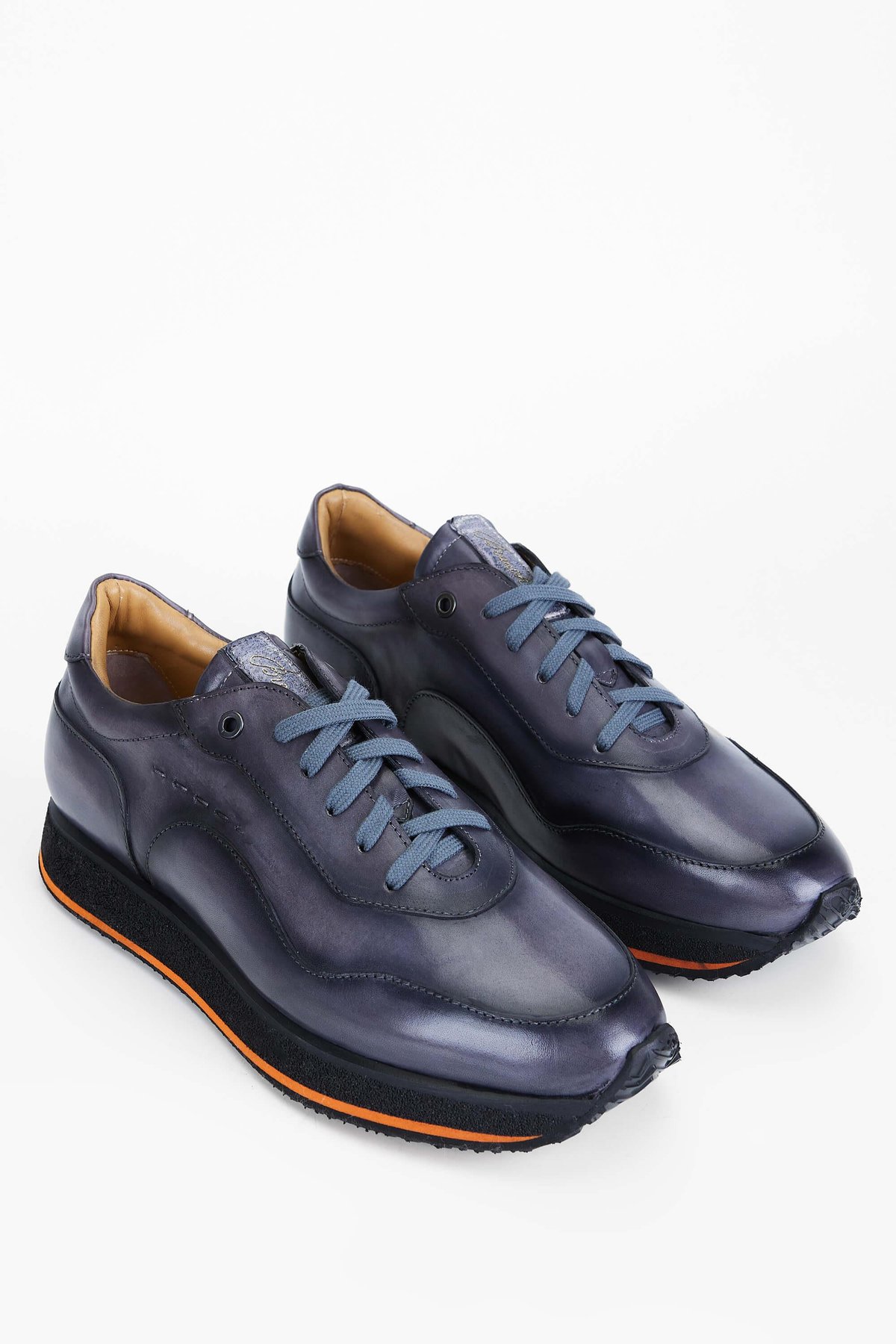 Branchini Erkek Hakiki Deri Füme Sneakers & Spor Ayakkabı