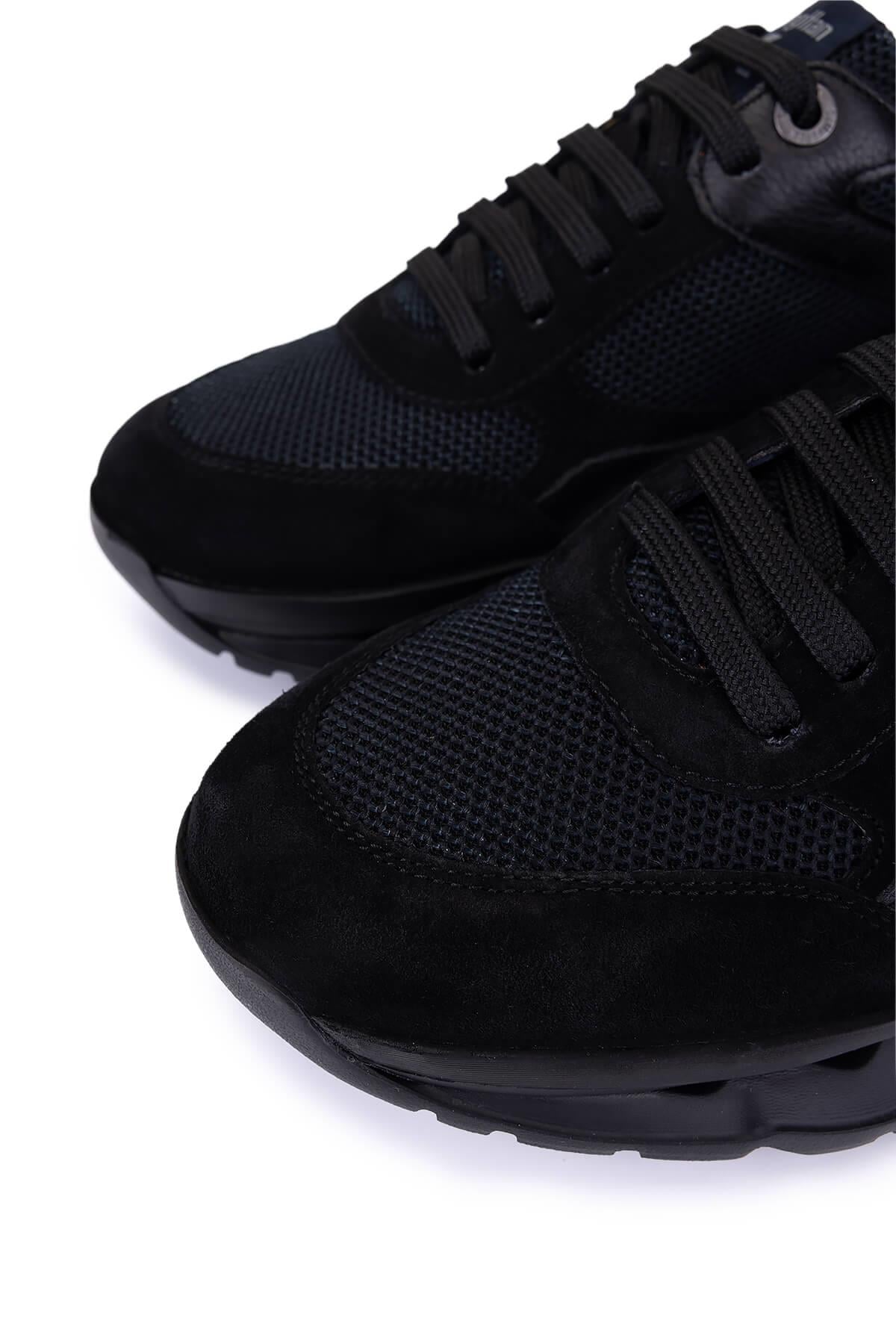 Callaghan Erkek Deri & Tekstil Siyah Sneakers & Spor Ayakkabı
