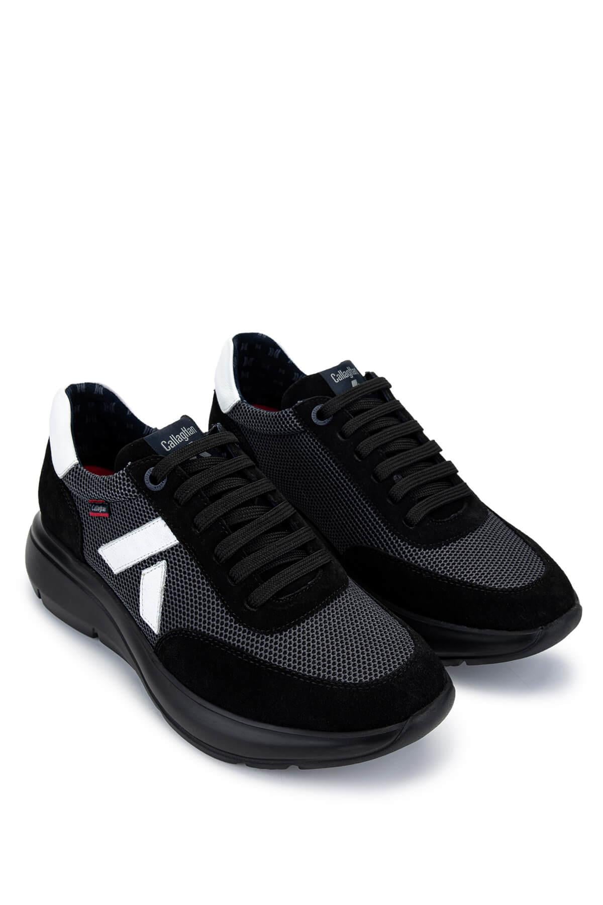 CALLAGHAN Erkek Deri & Tekstil Siyah Sneakers & Spor Ayakkabı