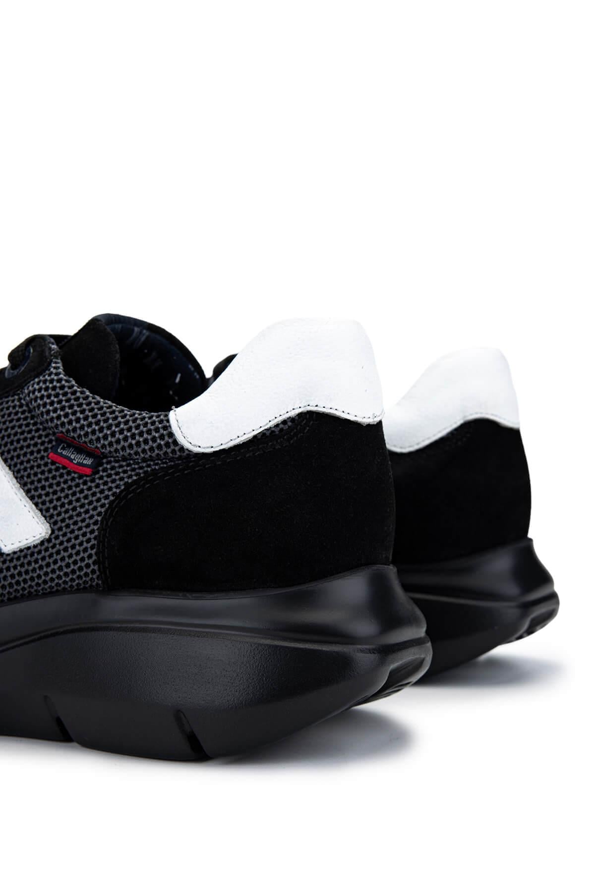 CALLAGHAN Erkek Deri & Tekstil Siyah Sneakers & Spor Ayakkabı