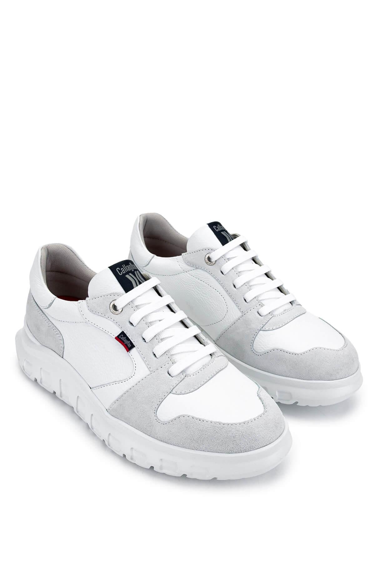 CALLAGHAN Erkek Hakiki Deri Beyaz Sneakers & Spor Ayakkabı