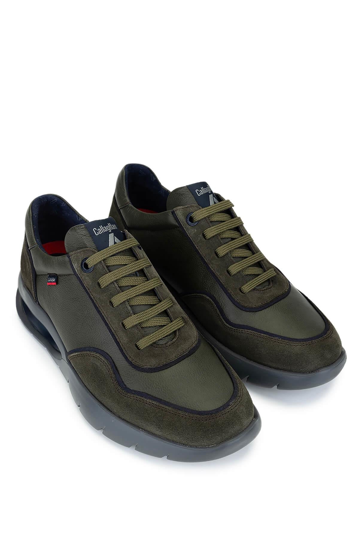 Callaghan Erkek Hakiki Deri Haki Sneakers & Spor Ayakkabı