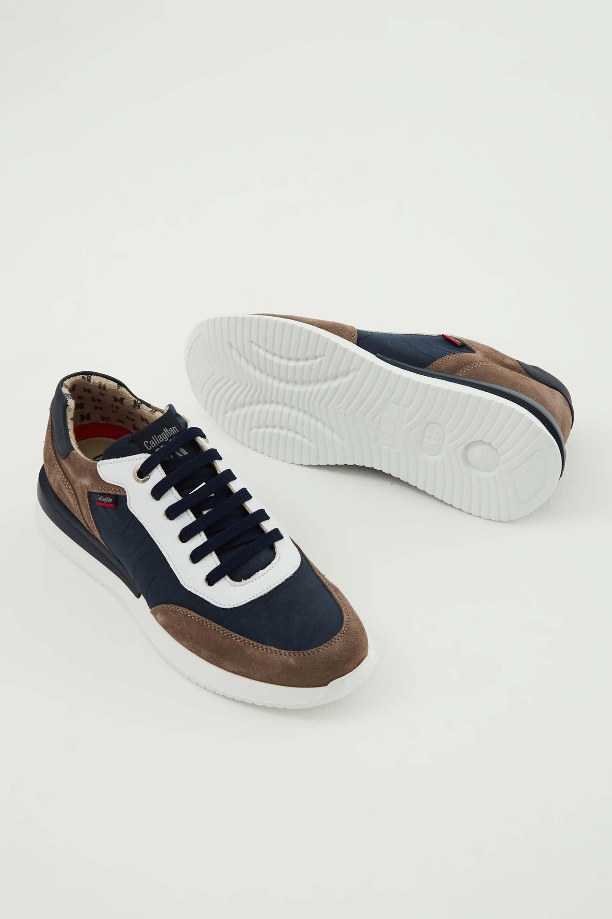 CALLAGHAN Erkek Hakiki Deri Kahverengi/Lacivert Sneakers & Spor Ayakkabı