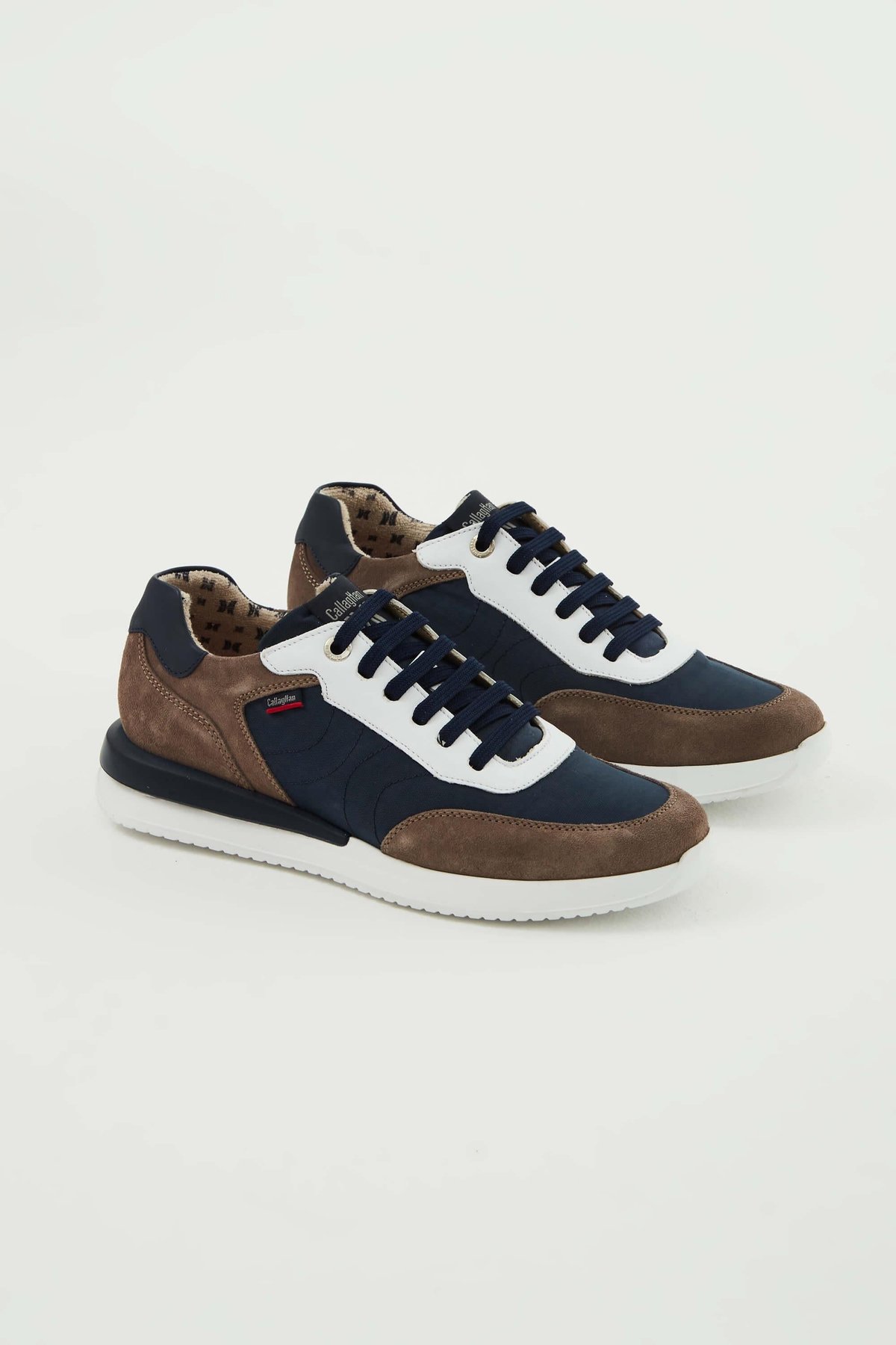 CALLAGHAN Erkek Hakiki Deri Kahverengi/Lacivert Sneakers & Spor Ayakkabı