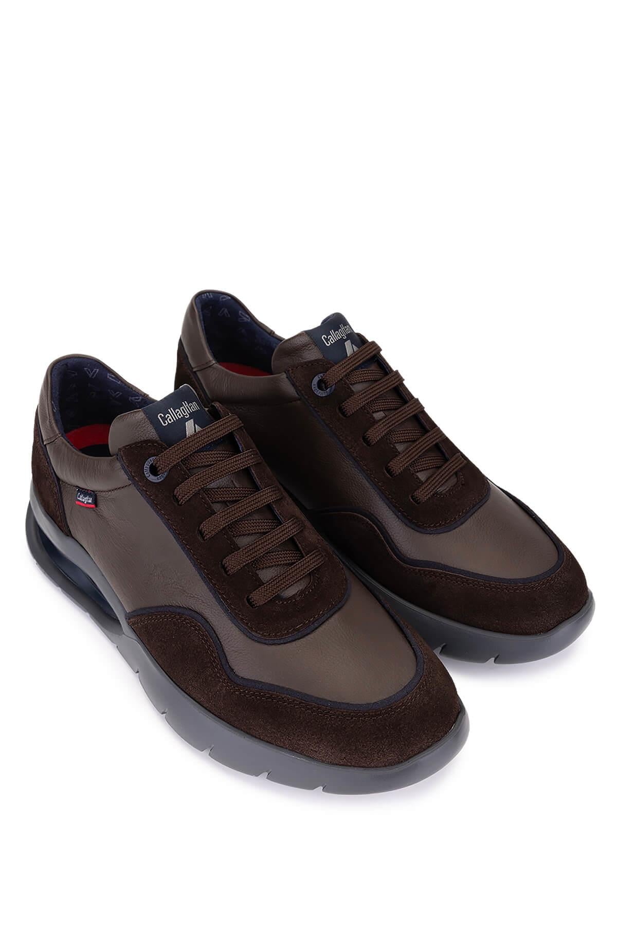 Callaghan Erkek Hakiki Deri Kahverengi Sneakers & Spor Ayakkabı