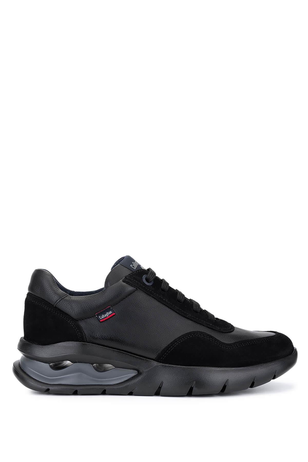 Callaghan Erkek Hakiki Deri Siyah Sneakers & Spor Ayakkabı