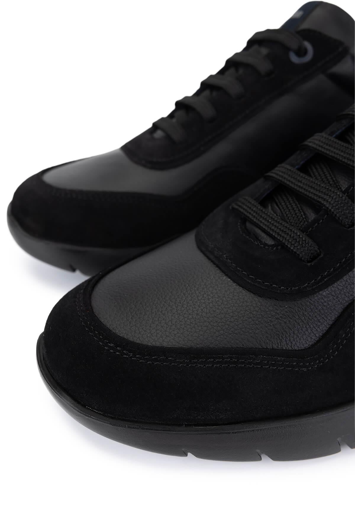 Callaghan Erkek Hakiki Deri Siyah Sneakers & Spor Ayakkabı