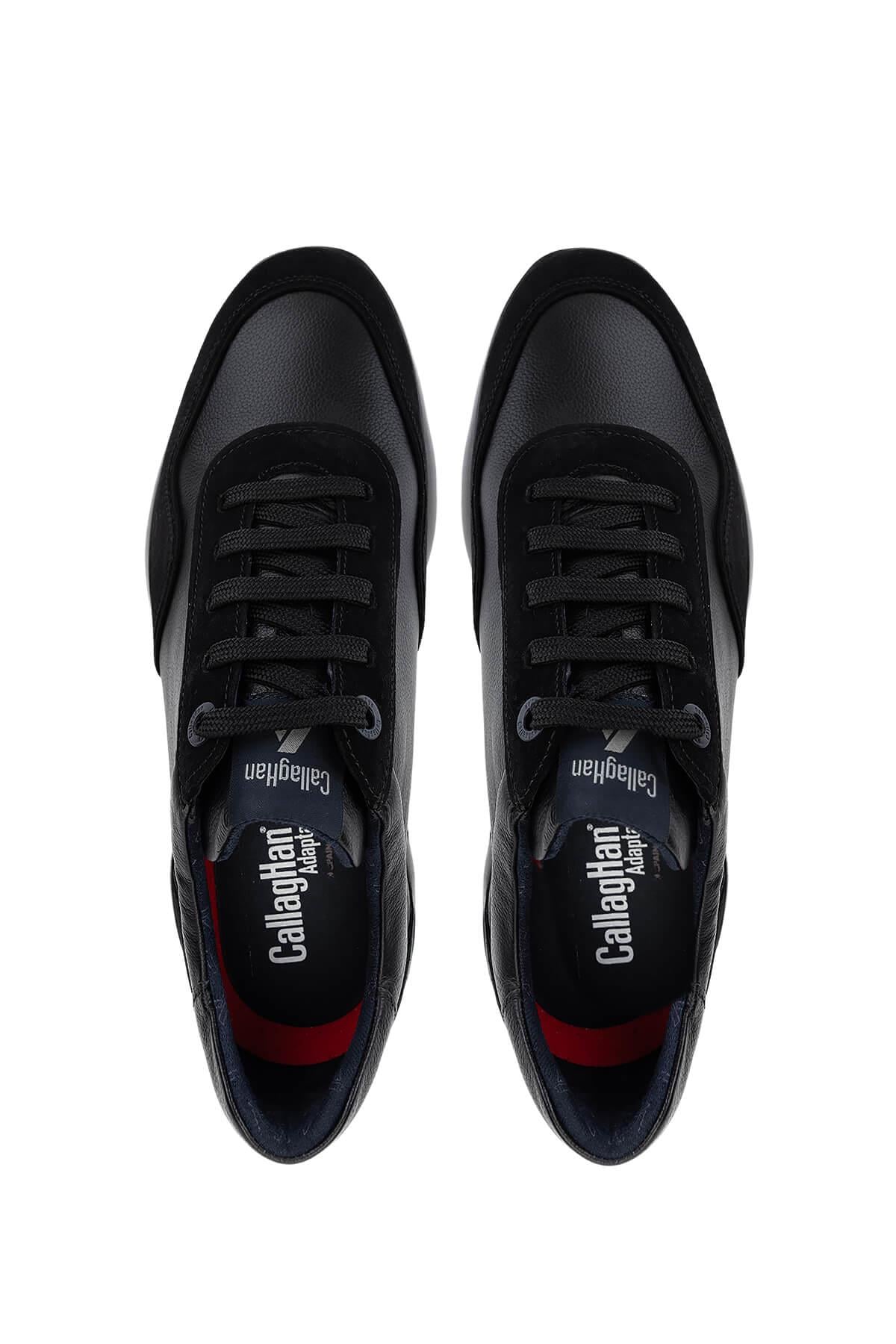 Callaghan Erkek Hakiki Deri Siyah Sneakers & Spor Ayakkabı