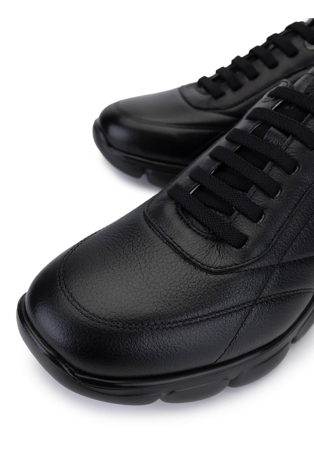 Callaghan Erkek Hakiki Deri Siyah Sneakers & Spor Ayakkabı