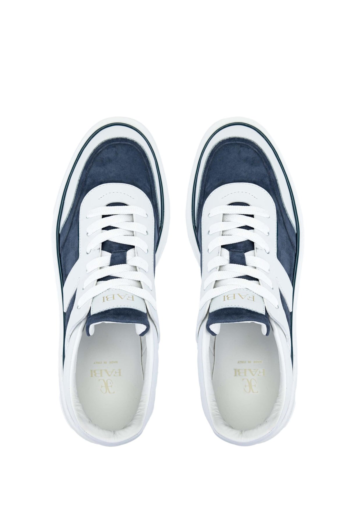 Fabi Erkek Hakiki Deri Lacivert/Beyaz Sneakers & Spor Ayakkabı