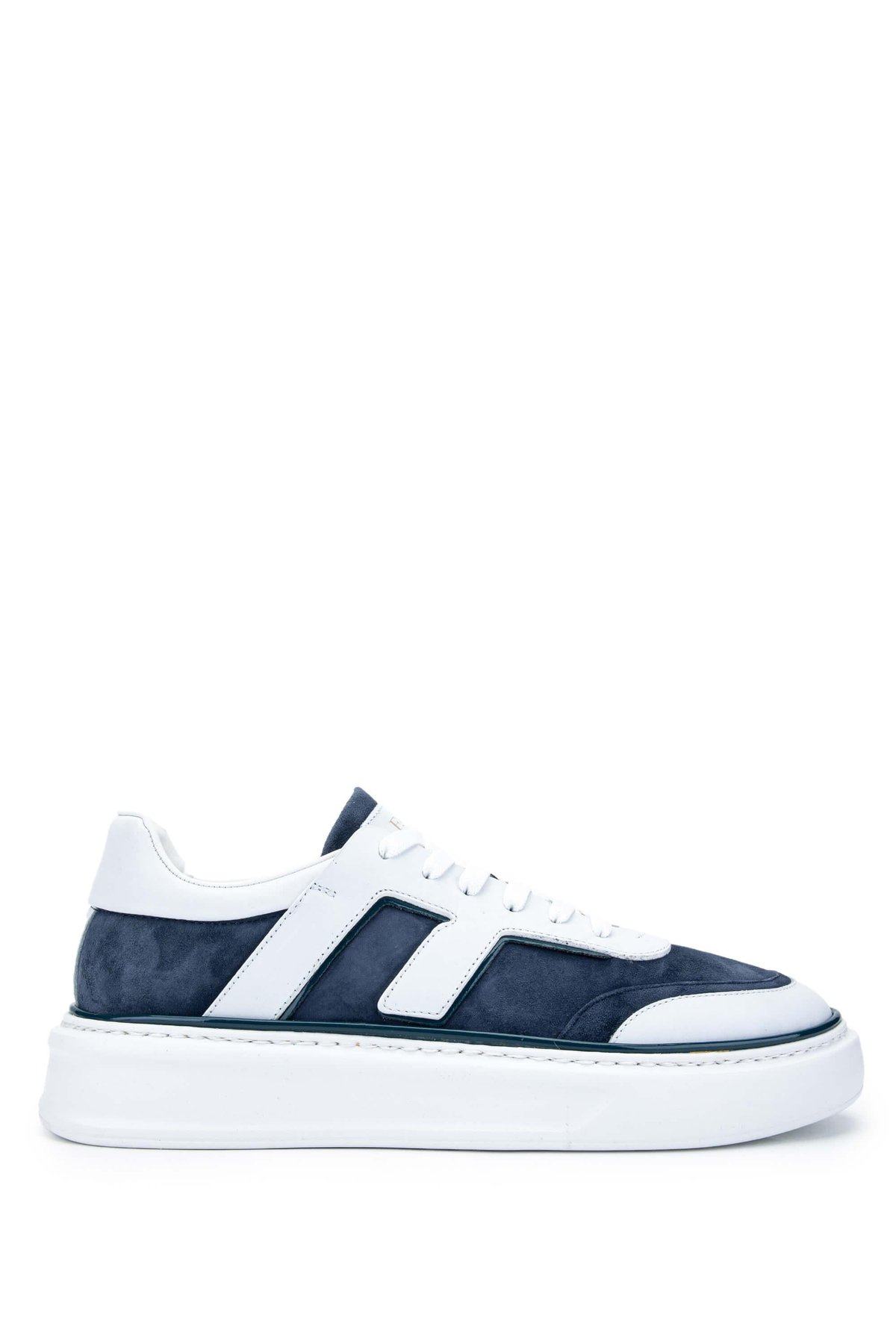 Fabi Erkek Hakiki Deri Lacivert/Beyaz Sneakers & Spor Ayakkabı