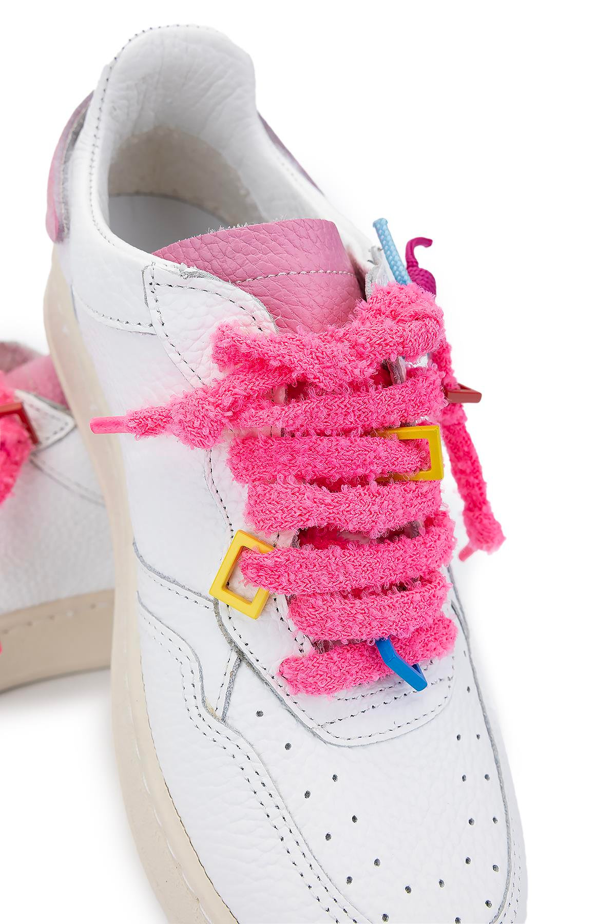 Fourline Kadın Hakiki Deri Beyaz/Pembe Sneakers & Spor Ayakkabı